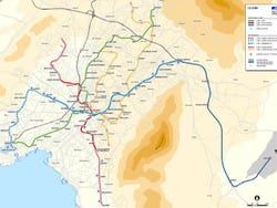 Athens metro map